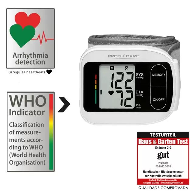 Proficare BMG 3018 – Wrist Blood Pressure Monitor