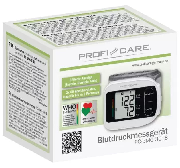 Proficare BMG 3018 – Wrist Blood Pressure Monitor